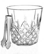 Lismore Ice Bucket wtih Tongs 7\ Diameter
7.5\ Height.